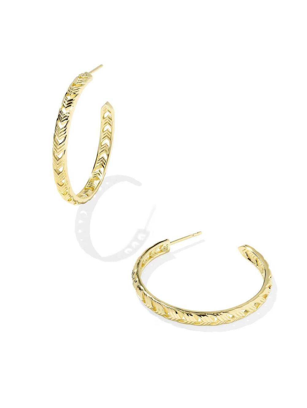 NWT Miranda 18k Gold Vermeil Hoop Earrings